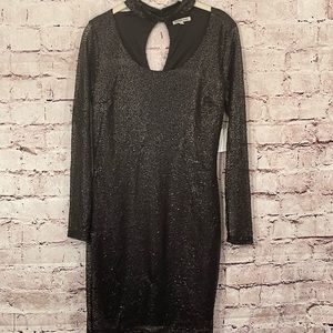 Charlotte Russe Black Sequin Dress Size Medium